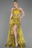 Long Pistachio Green Prom Gown ABU3763