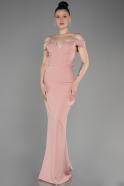 Long Powder Color Prom Gown ABU3781