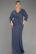 Indigo Long Plus Size Evening Dress ABU2922