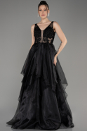 Black Long Evening Dress ABU3952