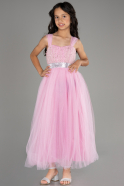 Long Pink Girl Dress ABU3566