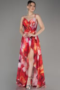 Red Slit Long Prom Dress ABU3961