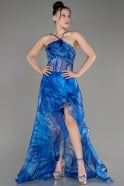Sax Blue Long Prom Gown ABU3763