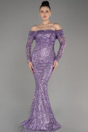 Long Lila Scaly Mermaid Evening Gown ABU3985