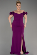 Violet Long Plus Size Prom Dress ABU3946