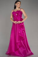 Fuchsia Princess Model Plus Size Prom Dress ABU4020