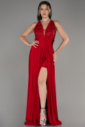 Red Slit Long Evening Dress ABU4005