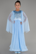 Indigo Long Girl Dress ABU3155
