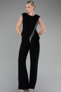 Black Jumpsuit Prom Dresses ABT120