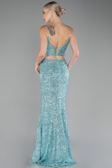 Mint Long Mermaid Prom Dress ABU3711