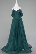 Long Emerald Green Girl Dress ABU4077