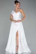 White Long Evening Dress ABU3632