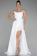 White Long Evening Dress ABU3793