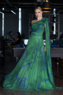 Green Long Prom Gown ABU3773