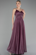 Lavender Strappy Long Glitter Prom Dress ABU4183