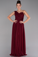 Long Burgundy Evening Dress ABU4190