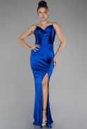 Long Sax Blue Prom Gown ABU4283