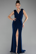 Long Navy Blue Evening Dress ABU4226