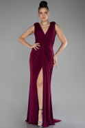 Long Plum Evening Dress ABU4226