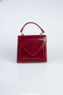 Burgundy Leather Evening Bag KC900