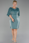 Mint Short Plus Size Cocktail Dress ABK1996