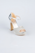 Silver Stony Evening Shoe MJ2228