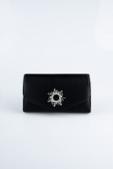 Black Satin Night Bag KC288