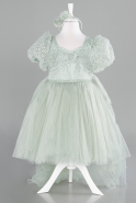 Short Mint Girl Dress ABK2157