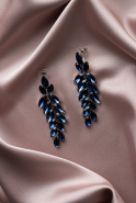 Navy Blue Earring UK623