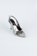 Platinum Laser Cut Evening Shoe MJ4101