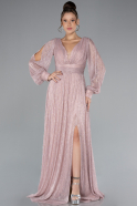 Powder Color Long Evening Dress ABU2905