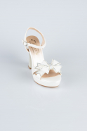 White Leather Evening Shoe MJD2331