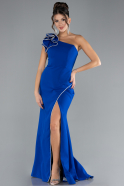 Sax Blue Long Evening Dress ABU3605