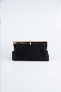 Black Suede Night Bag V752