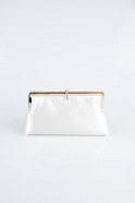 White Satin Night Bag V752