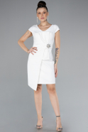 White Short Party Dress ABK2208