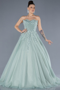 Long Mint Designer Evening Dress ABU4431