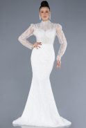 Long White Wedding Dress ABU4549