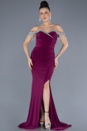 Long Plum Evening Dress ABU4553