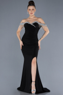 Long Black Evening Dress ABU4553