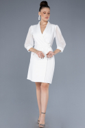 Short White Cocktail Dress ABK1840