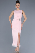 Midi Powder Color Cocktail Dress ABK2169