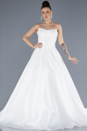 Long White Wedding Dress ABU4570