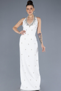 Long White Evening Dress ABU4597