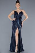 Long Navy Blue Evening Dress ABU4623