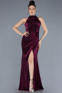 Long Plum Mermaid Evening Gown ABU4612