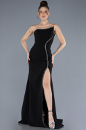 Long Black Mermaid Evening Gown ABU4613