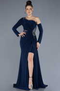 Long Navy Blue Evening Dress ABU4615