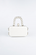 White Leather Night Bag KC714