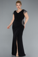 Long Black Formal Plus Size Dress ABU4614